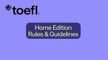 Video about TOEFL Home Edition