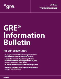 GRE Info Bulletin 2025-26